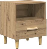 vidaXL Nachtkastje Artisan Eiken 40 x 35 x 47 cm Bewerkt hout