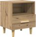 vidaXL Nachtkastje Artisan Eiken 40 x 35 x 47 cm Bewerkt hout