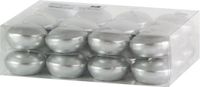 Trend Candles Bougies flottantes - 24x - argent - 4,5 cm - 4 heures de combustion