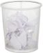 Merkloos Relaxdays Ronde metalen papierbak - 8 liter - wit