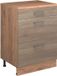 Vicco Uitbreidingscommode Rion, Sonoma/Goudkleurig Eiken, 60 x 46 cm zonder schuine kant met 3 lades