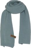 Knit Factory Jazz Gebreide Sjaal Dames & Heren - Groene Wintersjaal - Langwerpige sjaal - Wollen sjaal - Heren sjaal - Dames sjaal - Stone Green - 200x30 cm