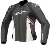 Alpinestars Stella GP Plus R V3 combi cuir, noir/blanc/fuschia, taille 40