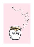 Disney Komar Disney muurschildering Winnie Pooh Hunny Pot 50x70cm
