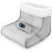 Auronic Chauffe-pieds électrique avec minuterie - Doublure intérieure lavable - 3 niveaux de chaleur - 100W - Gris