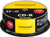 Intenso CD-R 700MB - 25 Pack - 52x Write Speed