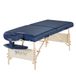 Master Massage 71 cm mobiele, inklapbare massagebank cosmetica-ligstoel, draagbaar beauty-bed massagestoel, koningsblauw