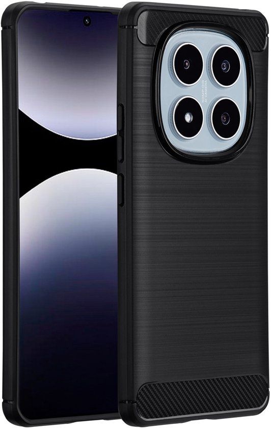 imoshion Hoesje - Geschikt voor Xiaomi Redmi Note 14 Pro (4G) - Brushed Backcover - Zwart