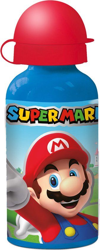 STOR Super Mario Aluminium Drinkfles - 400 ml
