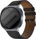 Strap-it Leren band - Bandje leer met gespsluiting geschikt voor Samsung Galaxy Watch 9 (40/44mm) / Watch 8 (40/44mm) / 8 Classic (46mm) - noir
