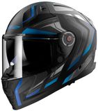 LS2 FF811 Vector II Alizer Mat Zwart Blauw Integraalhelm