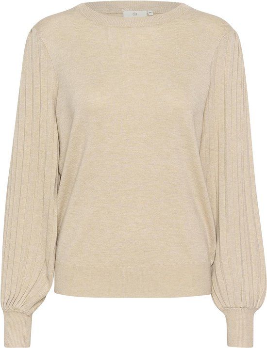 Kaffe KAlone Knit Pullover - Feather Gray Melange - Maat M