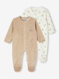 Vertbaudet 2-delige babyset in fluweel/velours