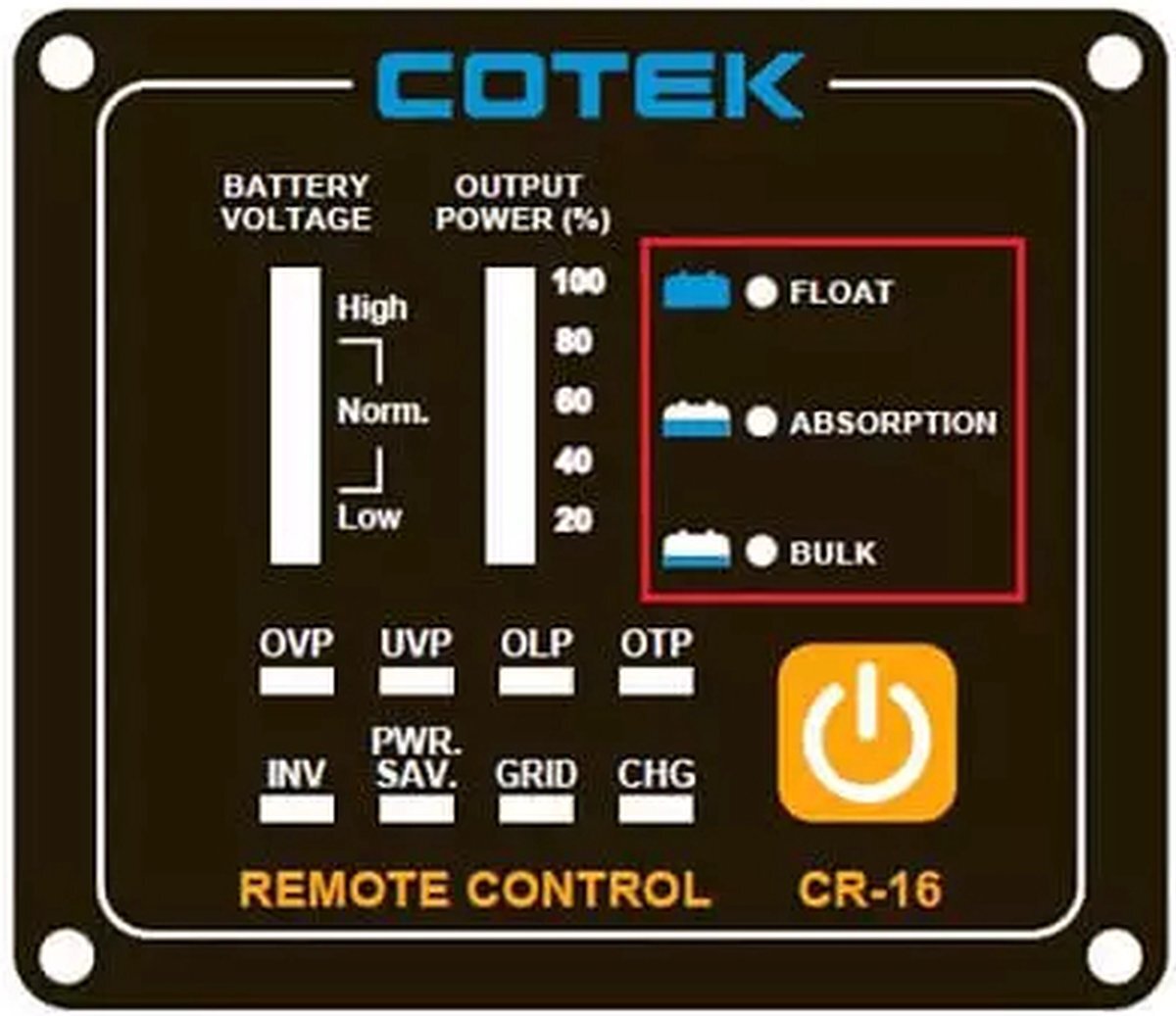 Cotek CR-16 afstandsbediening voor SP serie CR16 CR 16