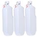 CM beugelfles/weckfles - 3x - wit - kunststof - 2 liter - Waterfles - Met handvat - Grote container