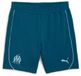 PUMA Korte OM Casual 2024/25 Unisex XS Oceaan Tropic-Turquoise Branding Polyester Voetbal