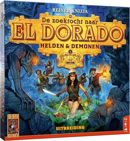 999 Games De Zoektocht naar El Dorado - Helden & Demonen Uitbreiding Bordspel