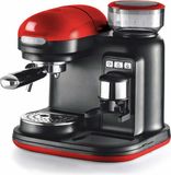 Ariete 1318 Moderna Espressomachine - Rood - Met Geïntegreerde Koffiemolen