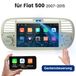 Awesafe Fiat 500 (2007-2015) 7-inch CarPlay Autoradio with Android Auto, Bluetooth, Mirror Link, and Backup Camera Compatibility - White