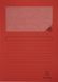 Exacompta FOREVER Lot de 25 chemises à fenêtre 120g/m2 - 22x31cm pour A4 - Rouge - 50255E