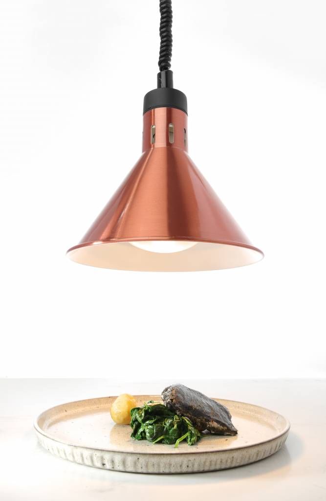 Hendi Warmhoudlamp Verstelbaar Koper - 8711369273876