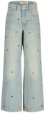 Vingino Cassie Hearts Meisjes Jeans - Light Vintage - Maat 164