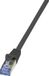 Logilink Patchkabel S/FTP 0.25m Cat.6A/7 Zwart