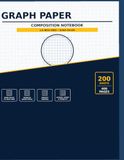 GRAPH PAPER COMPOSITION NOTEBOOK: Grid Paper Notebook – Quad Ruled, 200 Sheets / 400 pages, Large 8.5 x 11 Inches
