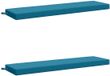 vidaXL Coussin de banc SOEST 2 pièces 100% Polyester Bleu clair