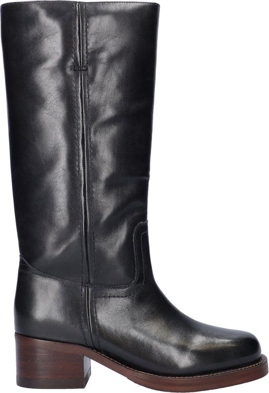 Bronx Kyley Dames Laarzen Zwart Leer