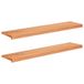vidaXL Trapmatten 2 st Lak 110 x 25 x 2 cm Massief beukenhout