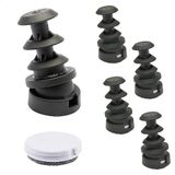 WAGNER QuickClick® Meubelglijders omkeerbaar wolvilt + kunststof I set van 4 verwisselbare glijders voor het insteken in ronde buizen - DUO - Binnen Ø 16 mm/Buiten Ø 20 mm -Made in Germany- 15832200