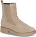 Caprice Dames Chelseaboot 9-25426-43 318 G-breedte Beige Leer/Textiel Maat 37 EU
