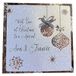 Wit White Cotton Cards C4-SONF "Zoon & Verloofde" Handgemaakte Kerstkaart