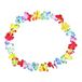 Schramm® 30 stuks bloemenketting, meerkleurig, Hawaiiaanse ketting, textiel