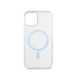 aiino Frozen iPhone 15 hoes, transparante beschermhoes met geïntegreerde magneet voor iPhone 15, stoot- en krasbestendig, magnetische bevestiging en uitlijning, TPU-randen, lichtblauw