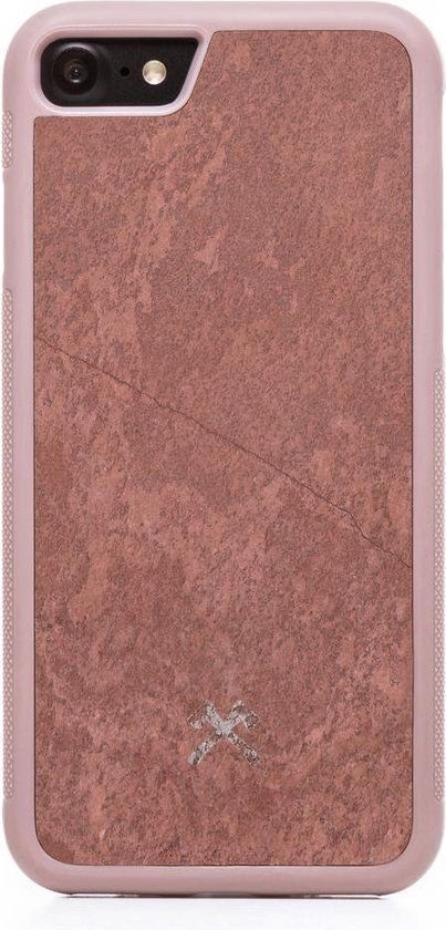 Woodcessories - iPhone 7/8 Hoesje - EcoCase Stone Airshock Rood
