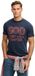 Superdry T-shirt Vintage Prep Relaxed Tee M1012363a Navy Mannen Maat - L