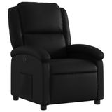 vidaXL - Relaxfauteuil - zwart - kunstleer