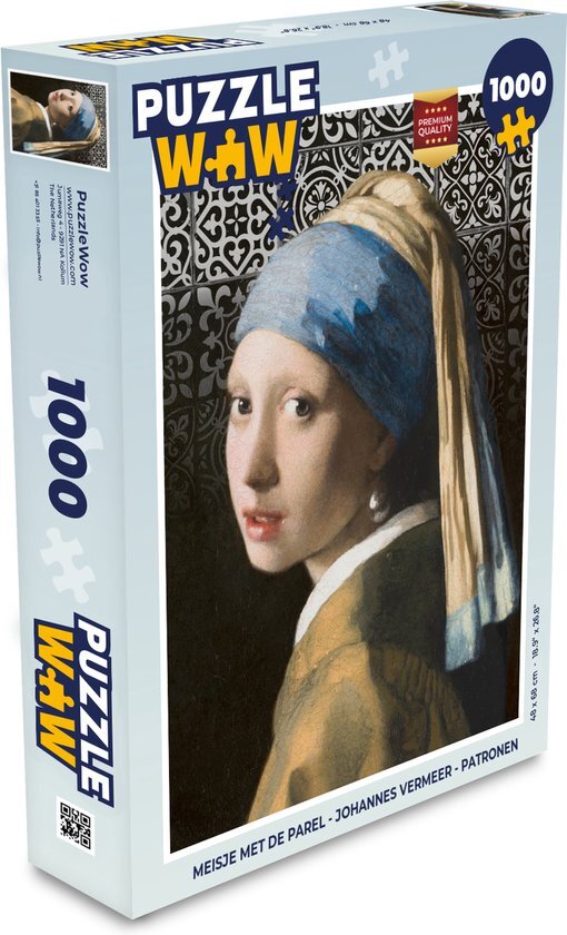 MuchoWow Puzzel Meisje met de parel - Johannes Vermeer - Patronen - Legpuzzel - Puzzel 1000 stukjes volwassenen