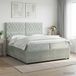 Maison Exclusive - Lit boxspring avec matelas gris clair 200 x 200 cm velours