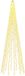 vidaXL Guirlande pour sapin avec piquets de terre - 2004 LED's - Blanc chaud