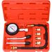 Compressiemeter compressietester benzinemotor - 0-20 bar - 4 adapters M10, M12, M14, M18 - Rouge