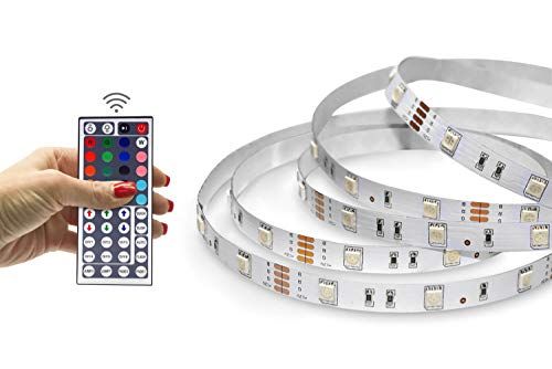 STARKlicht LED strips 2m RGB Set met voeding en infrarood afstandsbediening
