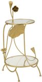 Mauro Ferretti Tafel 2 Shelves Flowers Ø 40×78 cm