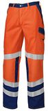 BP 2010 845 werkbroek 50% katoen, 50% polyester Warnorange/donkerblauw, maat 50S