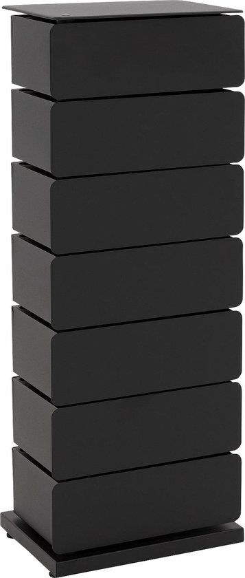 Spinder Design Joey 7 Ladekast - Zwart | Metaal