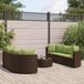 Maison Exclusive - Ensemble de meubles de jardin 7 pièces avec canapé et coussins, marron, en polyrotin
