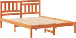 vidaXL Bedframe Wasbruin 140 x 190 cm Massief grenenhout