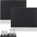 Merkloos Relaxdays Barmat - Set van 2 - 40 x 30 cm - PVC - Zwart